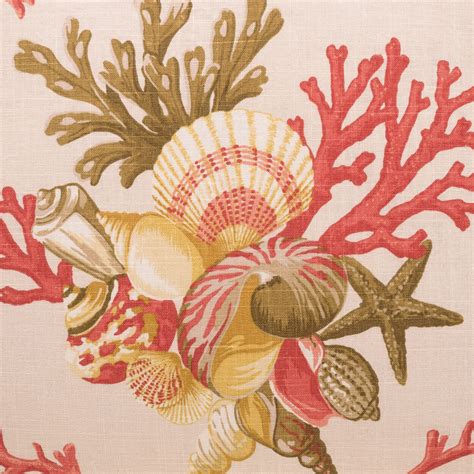 The simple coral reefs will make your home soothing and serene. . D v kap fabric